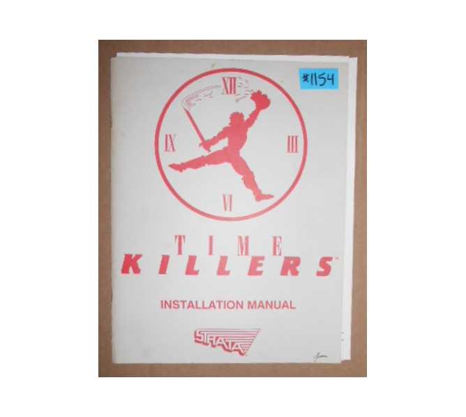 TIME KILLERS Arcade Machine Game INSTALLATION MANUAL & MORE #1154 for sale  