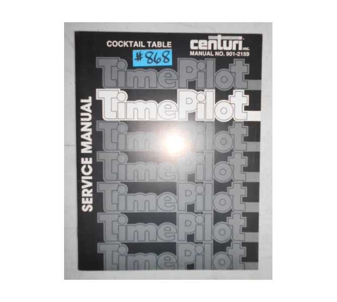 TIME PILOT COCKTAIL TABLE Arcade Machine Game SERVICE MANUAL with SCHEMATICS #868 for sale  