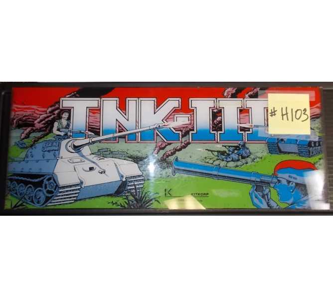 TNK - III Arcade Machine Game Overhead Marquee Header for sale #H103 by SNK 