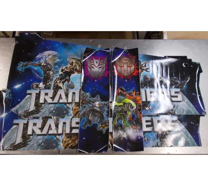 TRANSFORMERS DECEPTICON VIOLET LE Pinball Machine Game Cabinet Art 4 piece Decal Set by Stern 