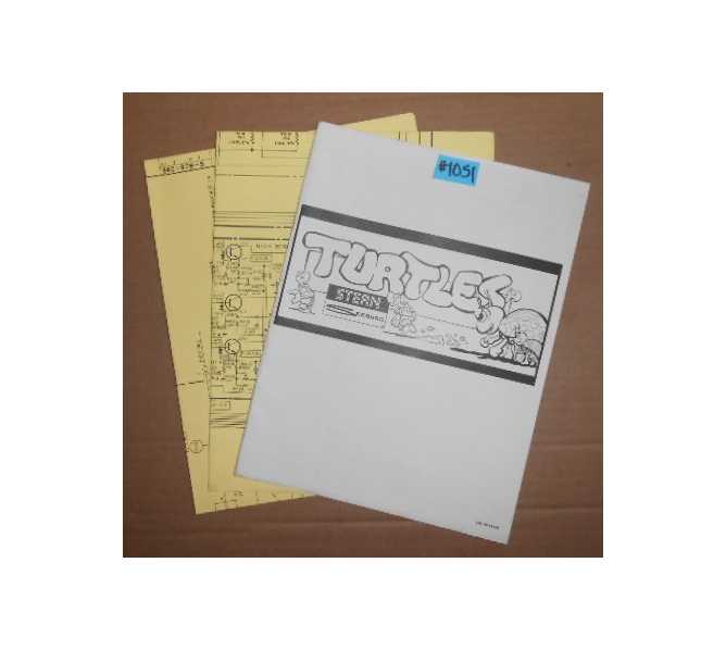 TURTLES Arcade Machine Game SCHEMATICS #1051 for sale  