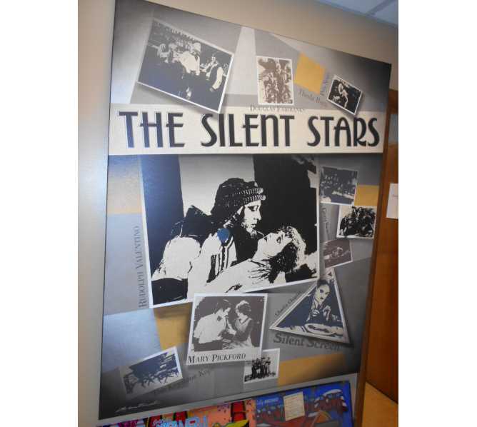 The Silent Stars - Pola Negri, Douglas Fairbanks, Rudolph Valentino, Gloria Swanson, Charlie Chapin, Mary Pickford, The Keystone Kops for sale - Art print canvas Wall hanging - HUGE