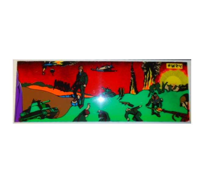 UNKNOWN Arcade Machine Game Plexiglass Overhead Header Marquee #W74 for sale