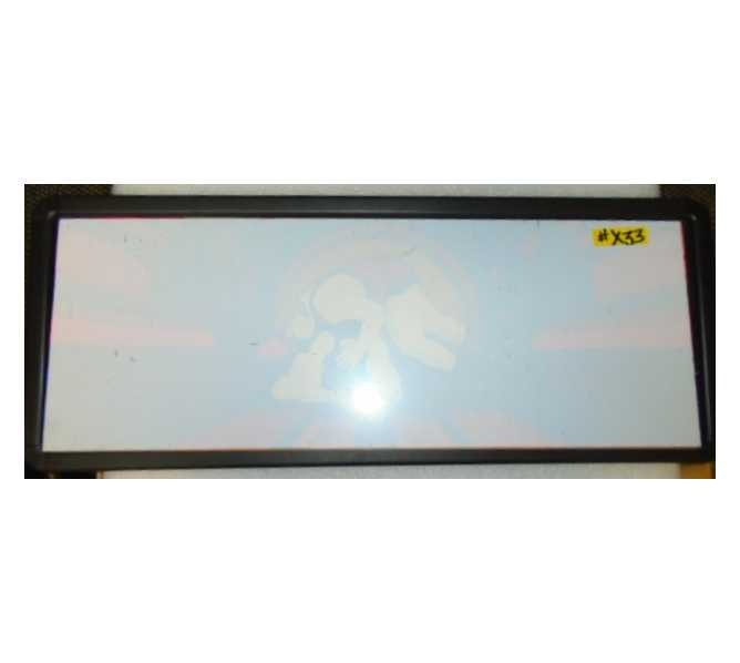 UNKNOWN Arcade Machine Game Plexiglass Overhead Header Marquee #X33 for sale 