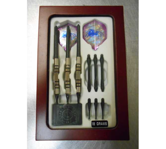 Viper Steel and Soft Tip Darts, 18 Gram in Wooden Box Spider Flights for sale 