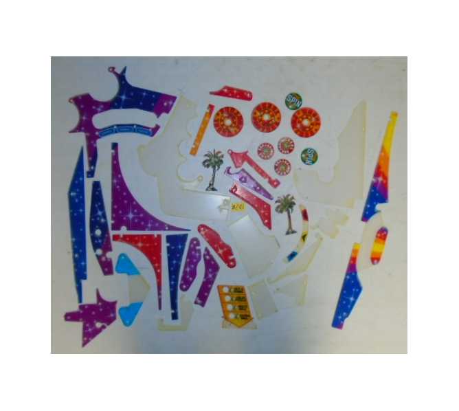 STERN WHEEL OF FORTUNE Pinball Machine Incomplete Plastic Set #281