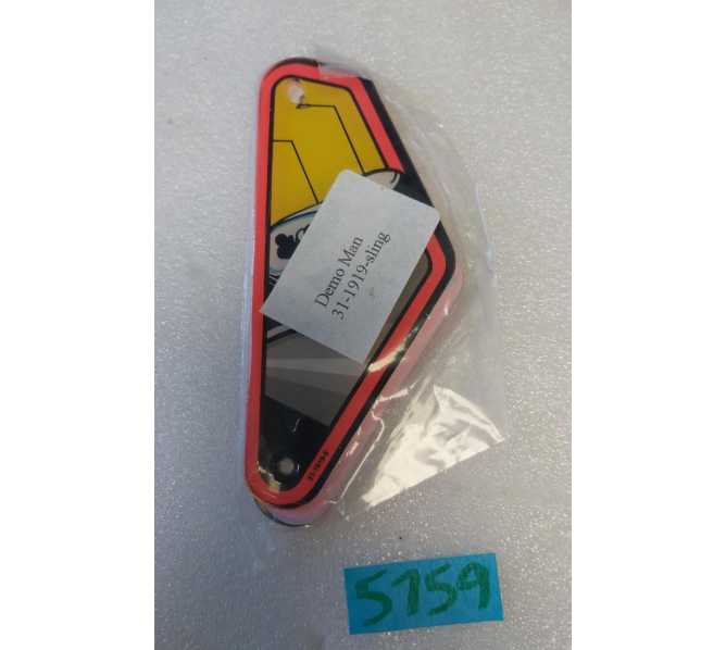 WILLIAMS DEMOLITION MAN Pinball Machine Game SLINGSHOT PLASTIC SET #31-1919 (5759) 