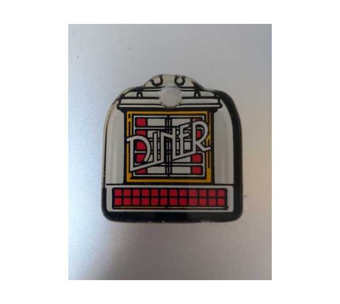WILLIAMS DINER Original Pinball Machine Promotional Key Fob Keychain Plastic 