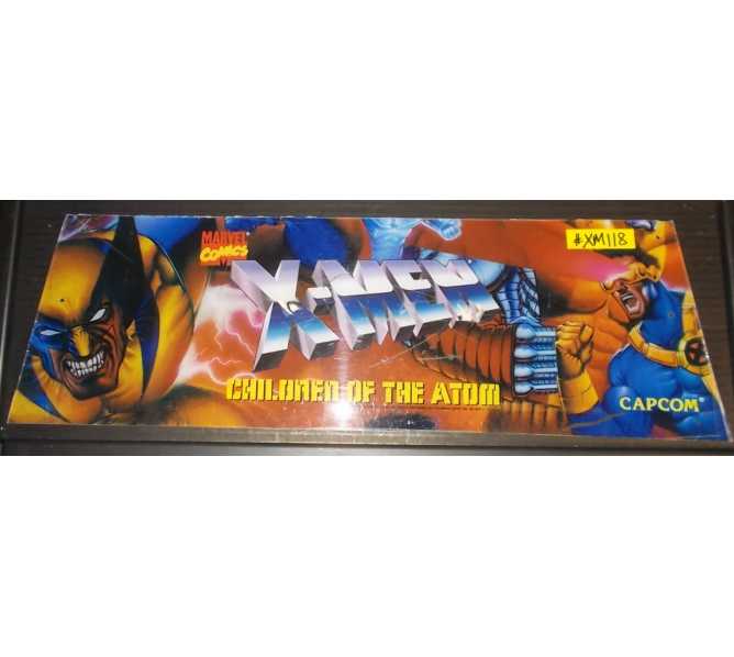 X-MEN CHILDREN OF THE ATOM Arcade Machine Game Overhead Header for sale by CAPCOM - #XM118 