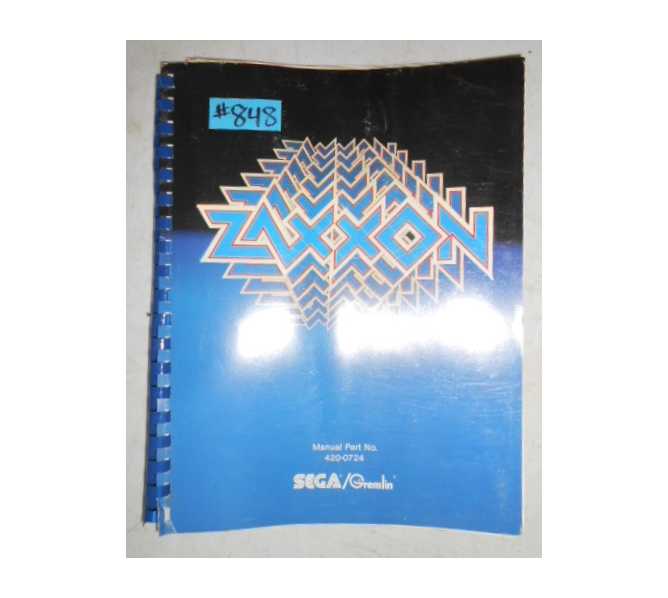 ZAXXON Arcade Machine Game SERVICE MANUAL with SCHEMATICS & PRELIMINARY SERVICE MANUAL with SCHEMATICS #848 for sale 