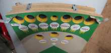 1950s PRESSMAN ACTION BASEBALL Tabletop Game Playfield (B108)