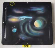 BALLY / WILLIAMS ATTACK FROM MARS, STTNG, STAR WARS Pinball Machine CUSTOM AIRBRUSH PAINTED TRIM Set by BILL DAVIS #7011 