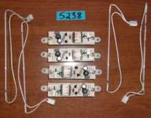 ANDAMIRO PUMP IT UP Arcade Game DANCE PAD LIGHT BOARD Lot of 4 (5238) 