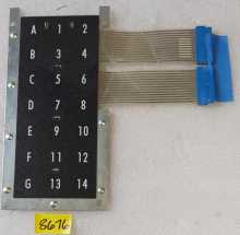 AUTOMATIC PRODUCTS 4000, 4500, 4600, 5000, 5500 Snack Key Pad Selection Membrane #8676 