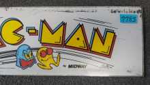 BALLY PAC-MAN Arcade Game Overhead PLEXIGLASS Header #7783 