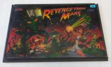 BALLY REVENGE FROM MARS Pinball Machine Backglass in frame 