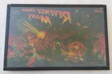 BALLY REVENGE FROM MARS Pinball Machine Backglass in frame 