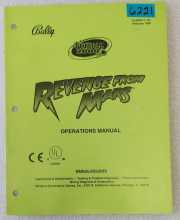 BALLY REVENGE FROM MARS Pinball OPERATIONS MANUAL #6221 