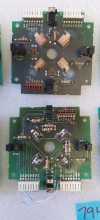 BALLY TWILIGHT ZONE Pinball Machine MINUTE & HOUR CLOCK BOARD SET LOT of 4 #7949 