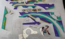 BALLY WORLD CUP SOCCER Pinball Machine INCOMPLETE PLASTIC Set #9608 