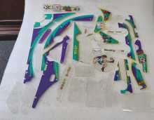 BALLY WORLD CUP SOCCER Pinball Machine INCOMPLETE PLASTIC Set #9674