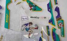 BALLY WORLD CUP SOCCER Pinball Machine INCOMPLETE PLASTIC Set #9674 