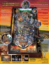 BARRELS of FUN Jim Henson's LABYRINTH Pinball Machine for sale