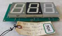 BAYTEK GOIN ROLLIN, SMOKIN TOKEN Arcade Game DISPLAY Board (1436) 