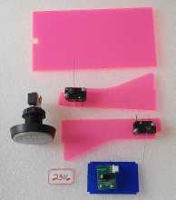 BENCHMARK MONSTER DROP EXTREME Redemption Game BUTTON, SWITCHES & PLASTICS (2316)