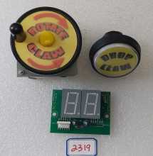 BENCHMARK Redemption Game CRANE DISPLAY Board, ROTATE CONTROL & DROP CLAW Button (2319)