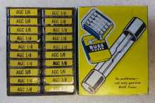 BUSS Glass Tube Fuses BOX of 100 #AGC 1/8  