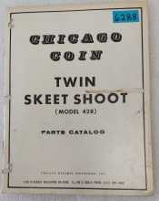 CHICAGO COIN TWIN SKEET SHOOT Arcade Game Parts Catalog #6288  