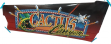 CHICAGO GAMING CACTUS CANYON Pinball Machine 3 pc DECAL SET #7935