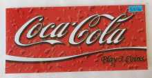 COCA COLA Japanese Slot Machine Game Flexible Plastic Overhead Header #5516 for sale