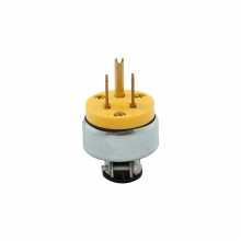 COOPER 2867-BOX PLUG 15A 125V 2P3W STRAIGHT VINYL/ARMORED YELLOW #5749  