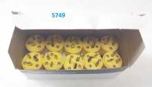 COOPER 2867-BOX PLUG 15A 125V 2P3W STRAIGHT VINYL/ARMORED YELLOW #5749 