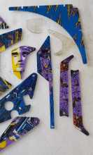 DATA EAST BATMAN FOREVER Pinball Machine INCOMPLETE PLASTIC Set #9692 