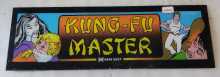 DATA EAST KUNG FU Arcade Game Plexiglass HEADER (2264) 