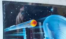 DATA EAST STAR TREK Pinball Machine FILM Translite Backbox Artwork (1115H)