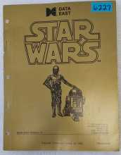 DATA EAST STAR WARS Pinball OPERATIONS MANUAL #6227 