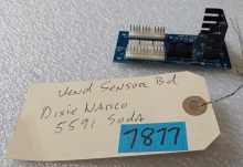 DIXIE NARCO 5591 SODA Vending Machine DUAL VEND SENSOR & RELAY Board #7877 