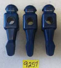 DYNAMO SOCCER FOOSBALL Arcade Game DARK BLUE REPLACEMENT MAN Lot of 3 #9257