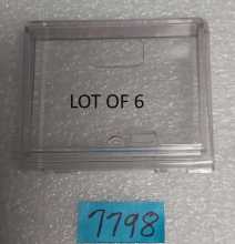 Dixie Narco COKE Machine SQUARE PLASTIC PUSH BUTTON 3-3/8 in x 2-13/16 in #7798  
