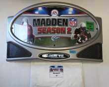 EA SPORTS MADDEN SEASON 2 Arcade Machine Game MOLDED PLASTIC HEADER & WELCOME KIT #5564 for sale