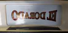 EOLITH ED DORADO CITY OF GOLD Redemption Arcade Game Original Molded Plexiglass Header #6517