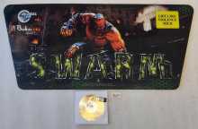 GLOBAL VR THE SWARM Arcade Game SOFTWARE, SECURITY KEY & PLEXIGLASS HEADER #9695 