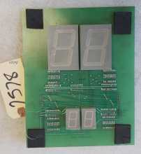 GRAYHOUND ELECTRONICS CRANE Arcade Game DISPLAY Board #2578