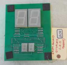 GRAYHOUND ELECTRONICS CRANE Arcade Game LED DISPLAY Board #2158 