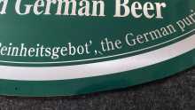 HUGE BECKS NUMBER ONE IMPORTED GERMAN BEER Tin Advertising Sign #8291 