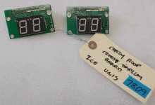 ICE CRAZY HOOP Arcade Game CREDIT DISPLAY Board - Lot of 2 #7809 